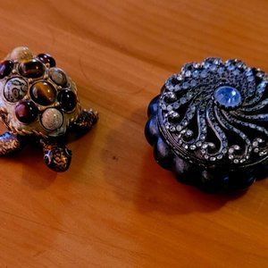 2 Vintage Jay Strongwater Boxes